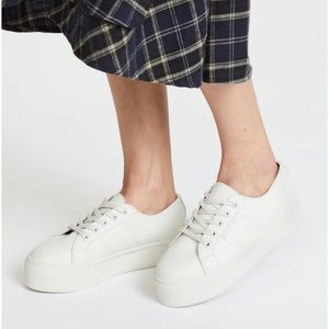 New! Superga Leather Platform Sneakers